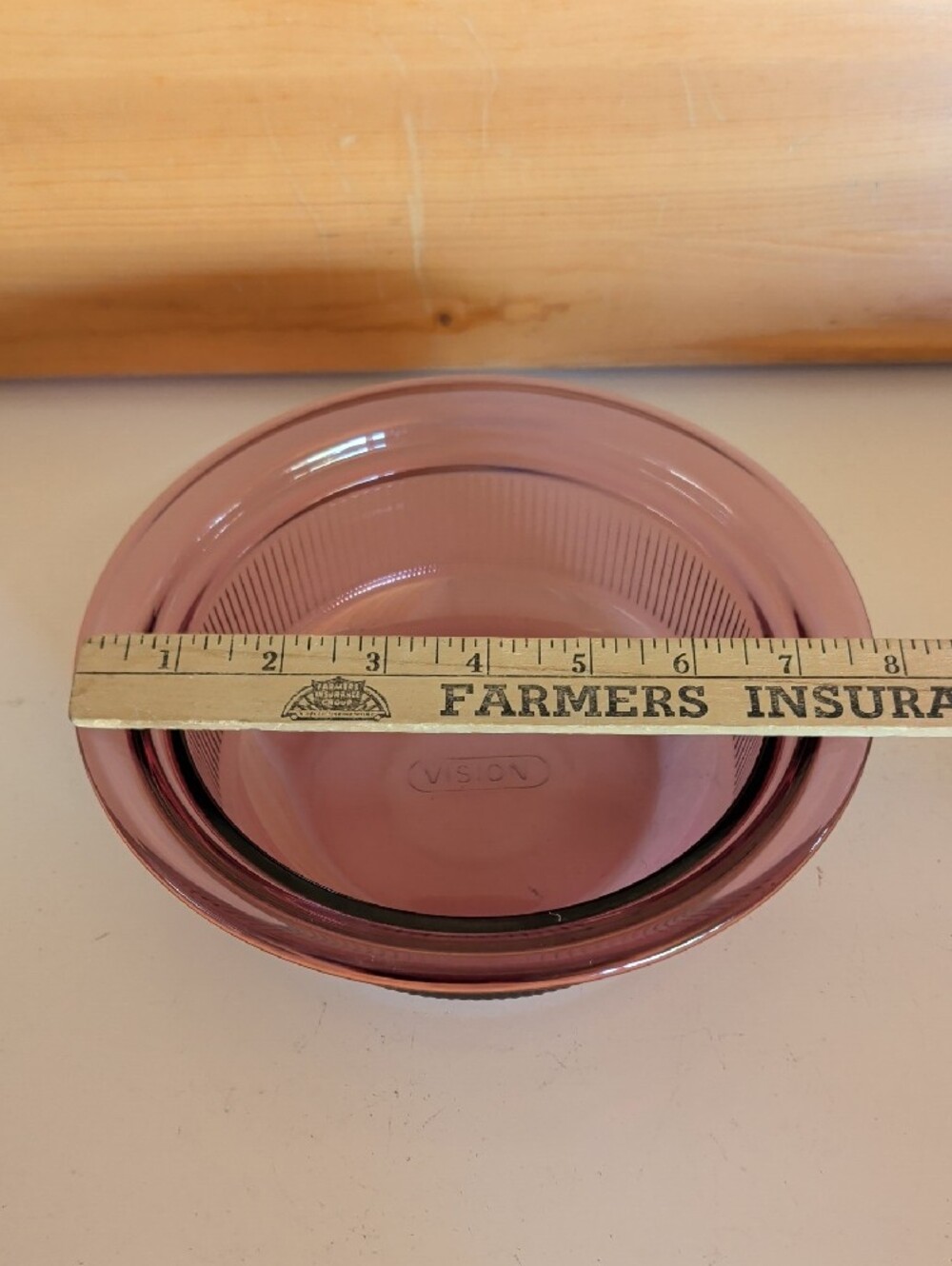 3 pcs. Vision/ Pyrex Corningware Cranberry Casserole Dish & Pie Dish.🌟 - Picture 11 of 13